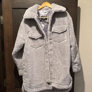 UGG Women's Light Gray Teddy Jacket
